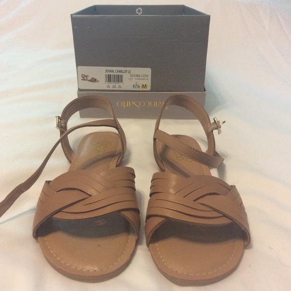 Franco Sarto Shoes - Franco Sarto flat leather sandals (new w/ box)